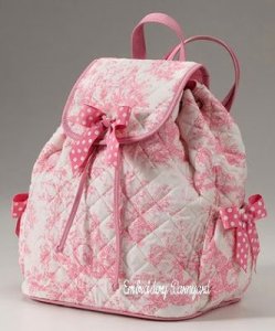 pink toile quilted bp
